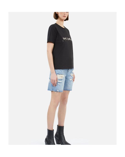 The Kooples Black Short-Sleeved T-Shirt