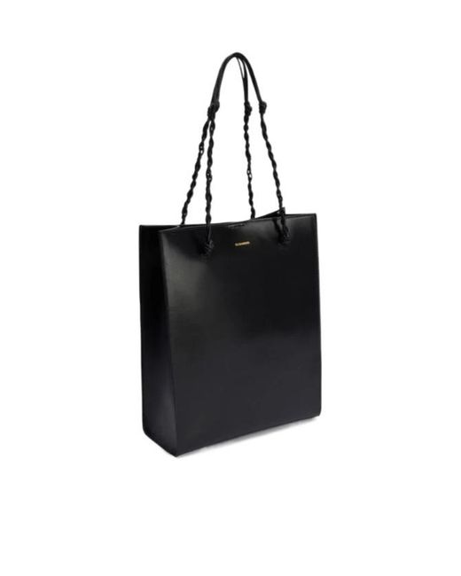 Jil Sander Black Tangle Tote