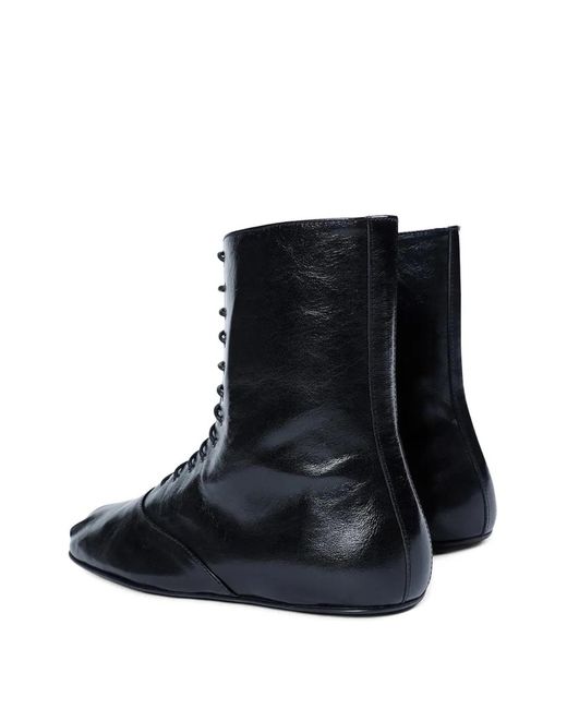 Ann Demeulemeester Black Monil Leather Boots