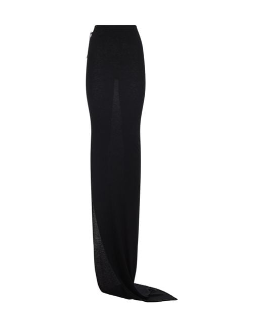 Rick Owens Black Edfu Skirt