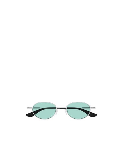 McQueen Green Eyewear Oval Frame Sunglasses for men