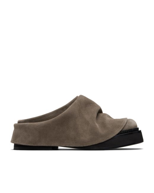 The Attico Brown Square Toe Mules