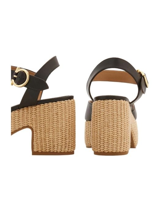 Ferragamo Natural Platform Sandal