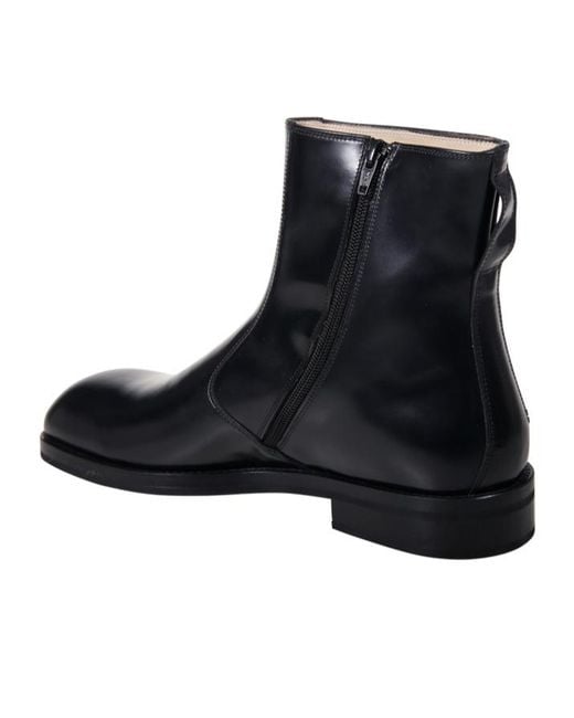 Lemaire Black Ankle Boots for men