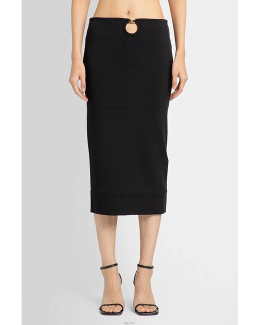 Céline Black Emblem Skirt