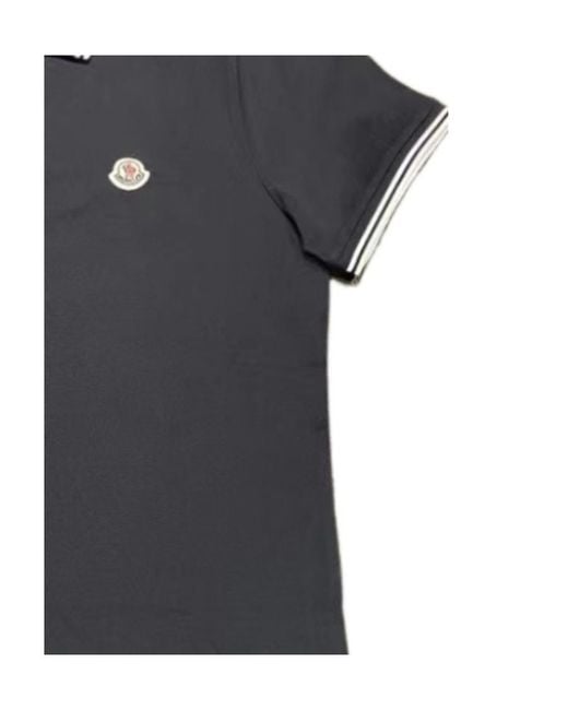 Moncler Black Logo Polo Shirt for men