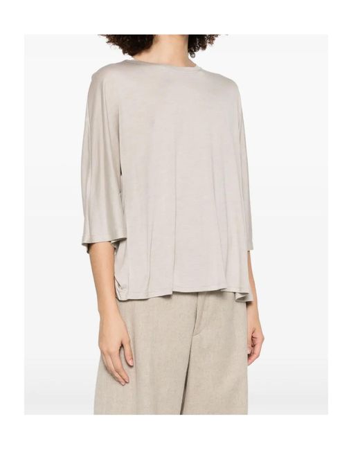 Herno Gray Crew-Neck T-Shirt