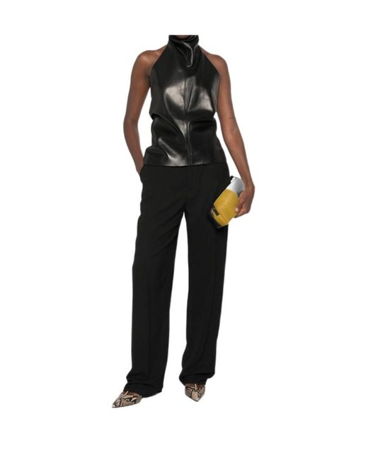 Khaite Black Backless Tank Top