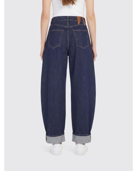 DARKPARK Blue Barrel-Leg Jeans
