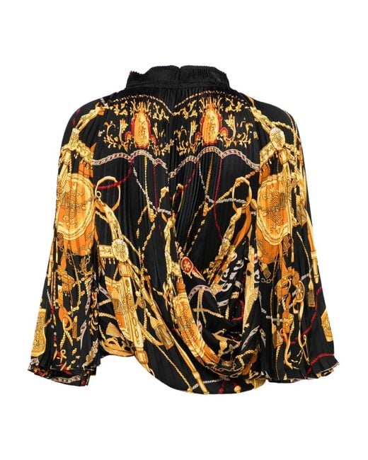 Junya Watanabe Black Graphic-Print Blouse