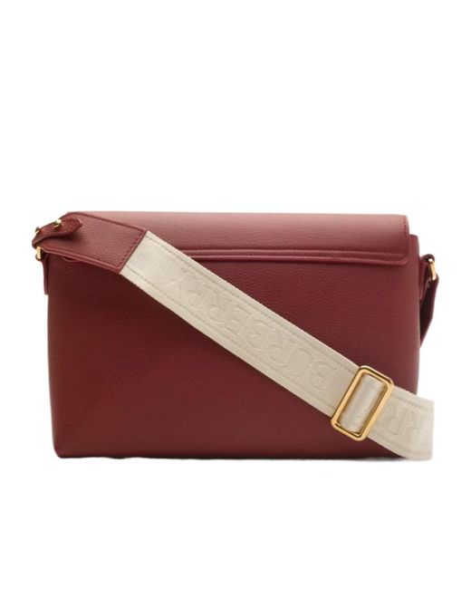 Burberry Red Note Checked Crossbody Bag