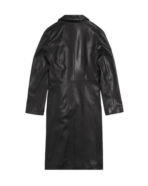 Balenciaga Black Collared Button-Up Jacket