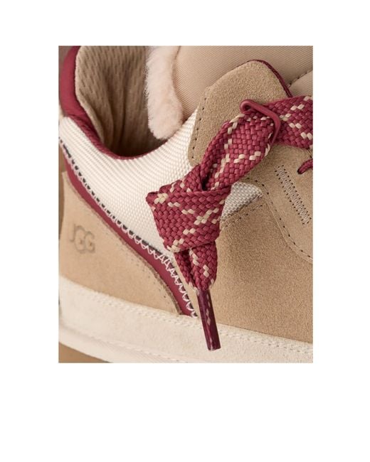 Ugg Brown Lowmel Lace-Up Sneakers for men