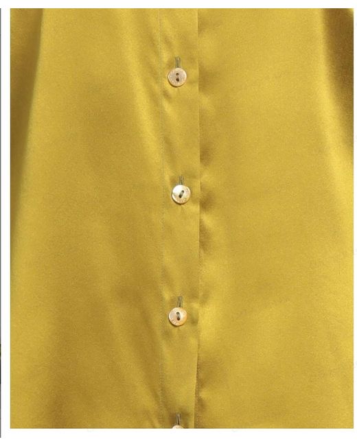 Dolce & Gabbana Yellow Solidcolor Long Sleeves Shirt