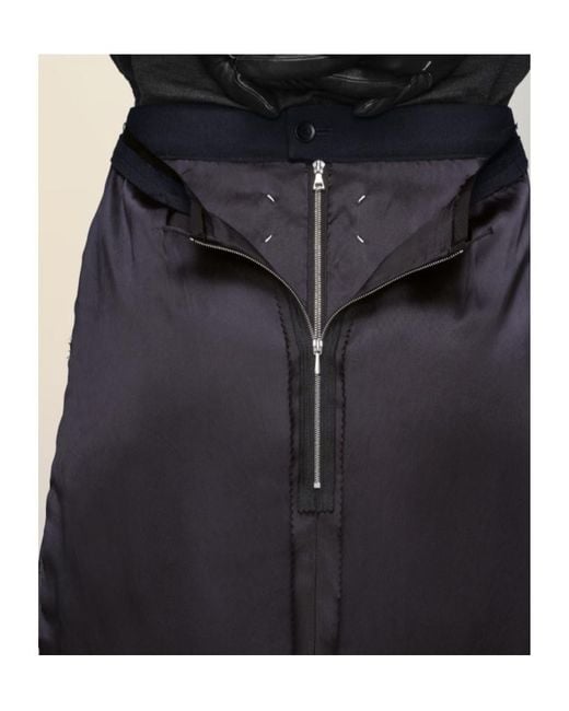 Maison Margiela Blue Midi Skirt