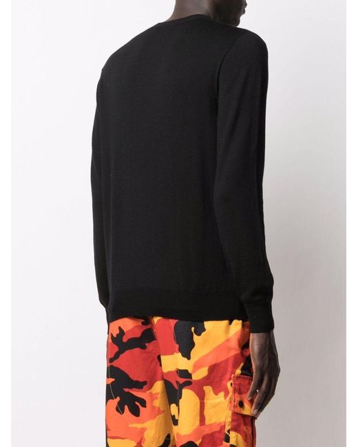 DSquared² Black Ceresio 9 Cool Cotton Sweater for men