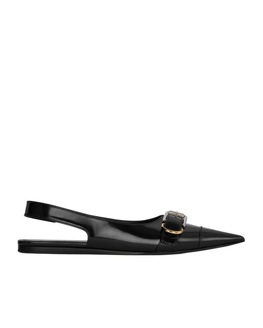 Givenchy Black Pointed-Toe Flat Shoes