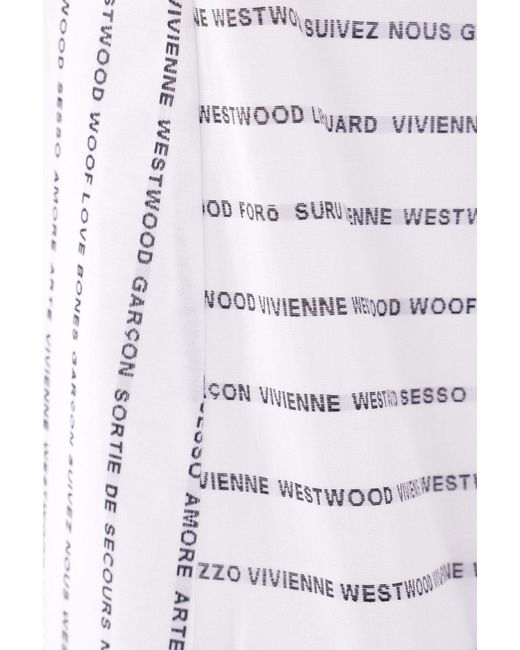 Vivienne Westwood Striped Short-Sleeved Shirt in White | Lyst UK