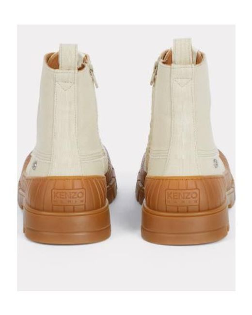 KENZO Natural -Gobi' Lace-Up Boots for men