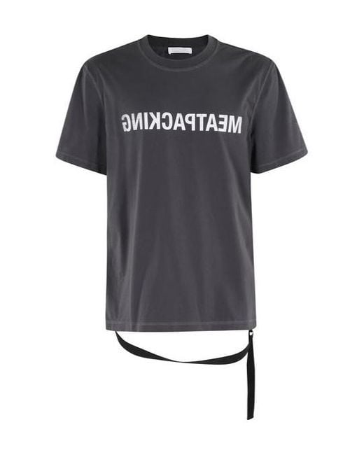 Helmut Lang Black T-Shirt With Print for men