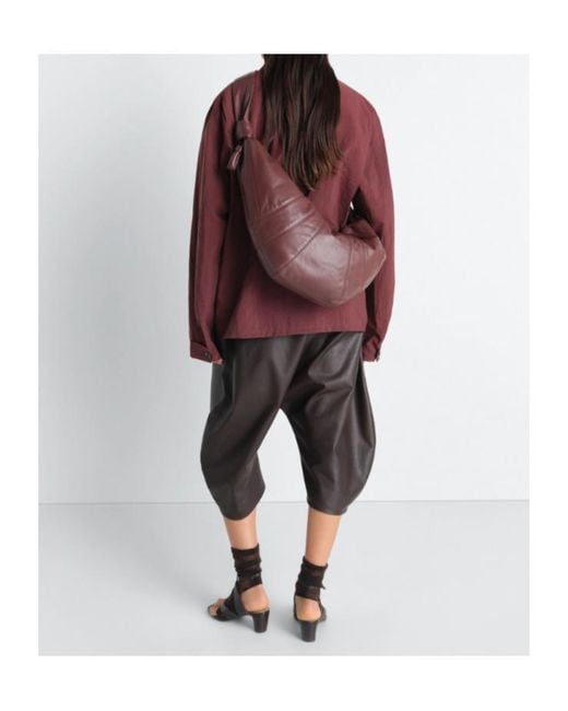 Lemaire Purple Large Croissant Bag