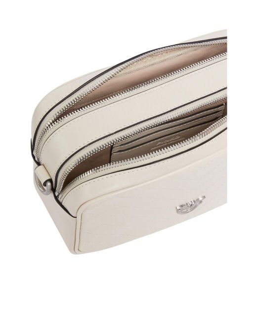 Pinko Natural Love Birds Zipped Shoulder Bag