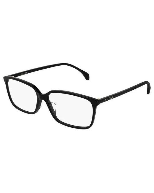 Gucci White Eyewear Rectangular Frame Glasses for men