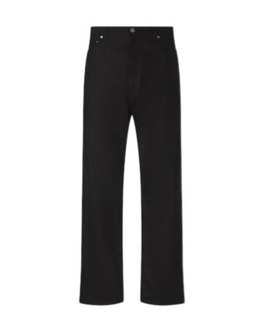 Studio Nicholson Black Marylebone Wide-Leg Jeans for men