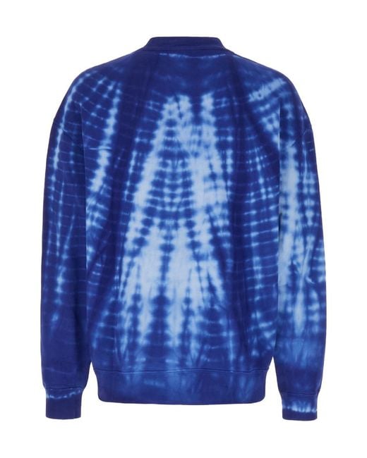Marcelo Burlon Blue County Of Milan Crewneck Long-Sleeved Sweatshirt for men