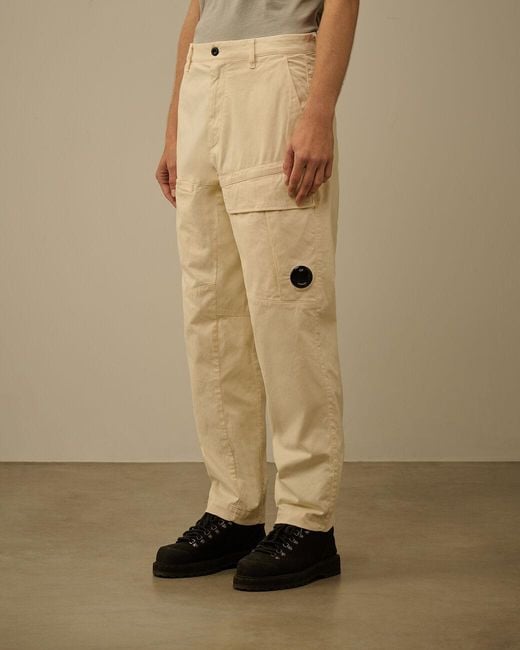 C P Company Natural Belt Loops Slacks for men