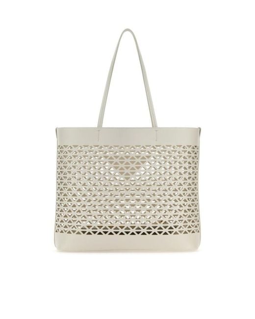 Prada White Logo Shoulder Bag