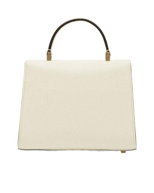 Valextra White Iside Crossbody Micro Bag