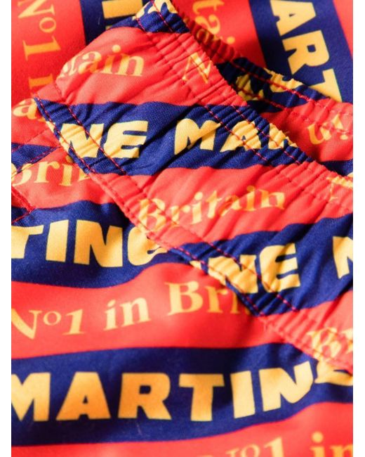 Martine Rose Red Beach Shorts for men
