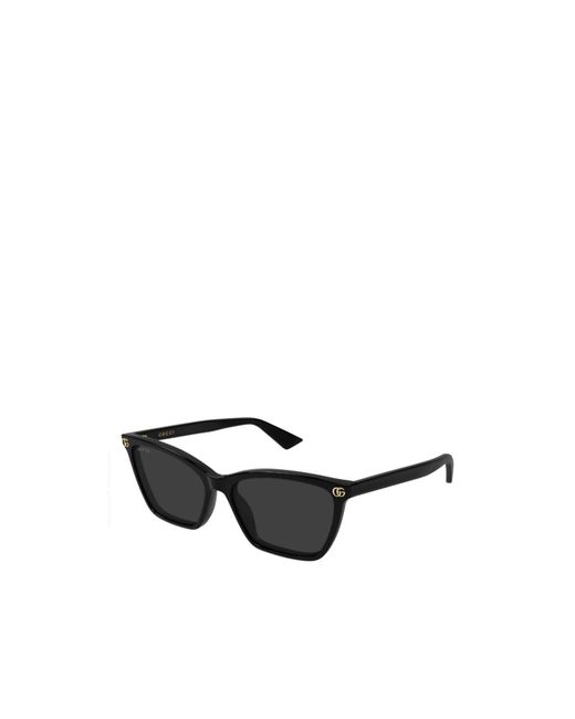 Gucci White Eyewear Cat Eye Frame Sunglasses