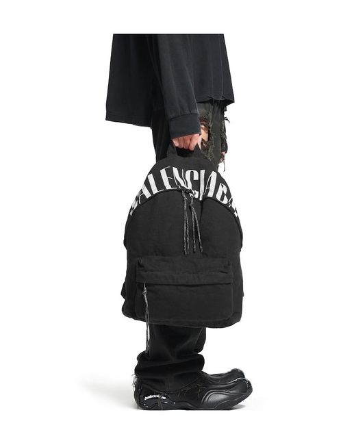 Balenciaga Black Editor Backpack for men