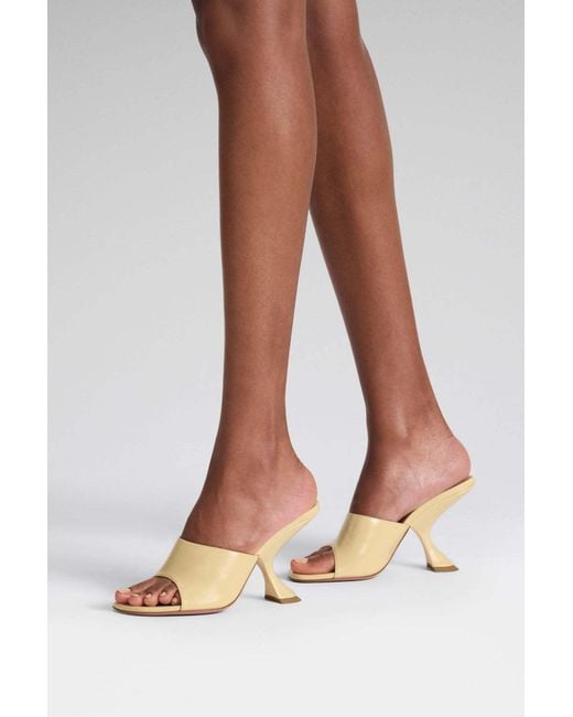 AMINA MUADDI Natural Taylor Slipper 90 High Heel Sandals