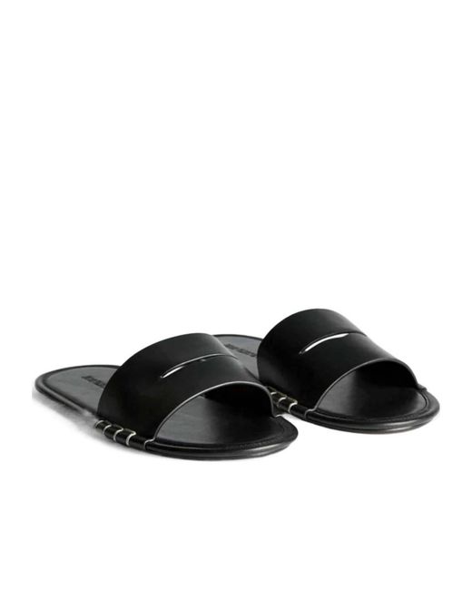 J.W. Anderson Black Loafer Slides
