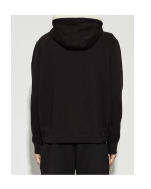 Moncler Black Logo Patch Zip-Up Jacket for men