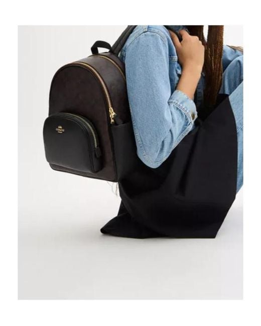 COACH Black Court Backpack