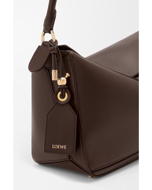 Loewe Brown Medium Featherlight Puzzle Bag