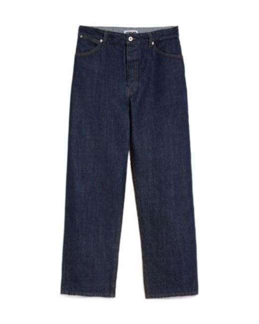 Jil Sander Blue Loose Denim Jeans for men