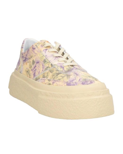 MM6 by Maison Margiela Natural Floral Platform Sneakers