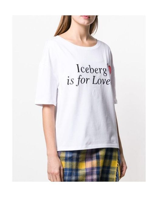 Iceberg White Printed T-Shirt