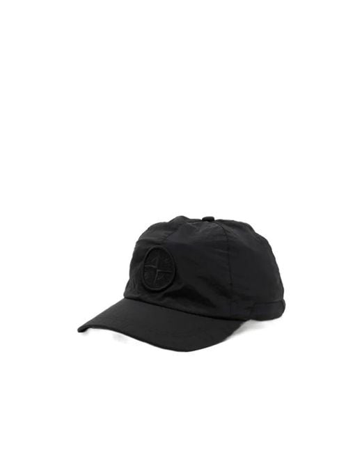 Stone Island Black Labeled Baseball Cap for men