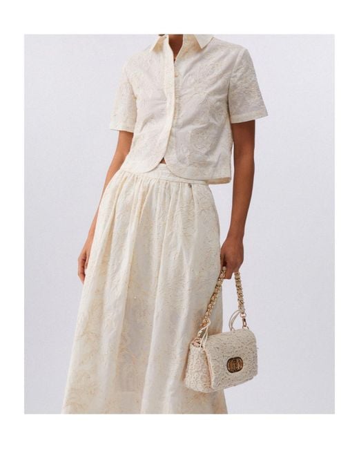 Liu Jo Natural Embroidery Shirt