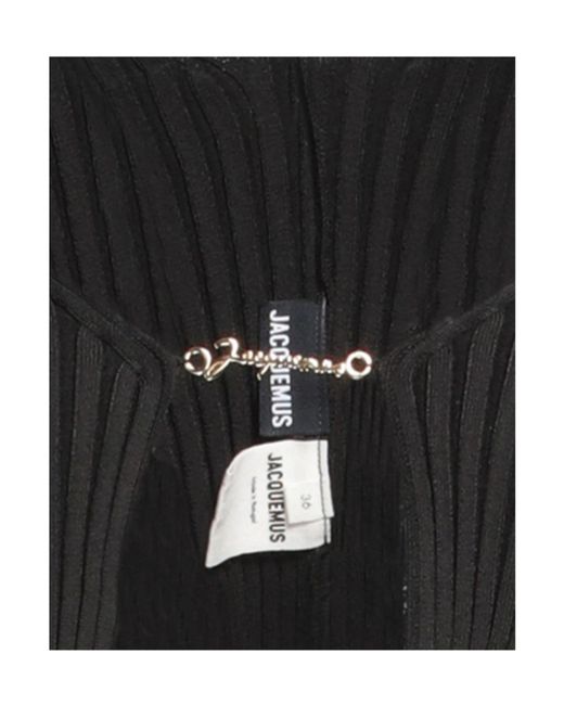 Jacquemus Black Solid Color Jumpers
