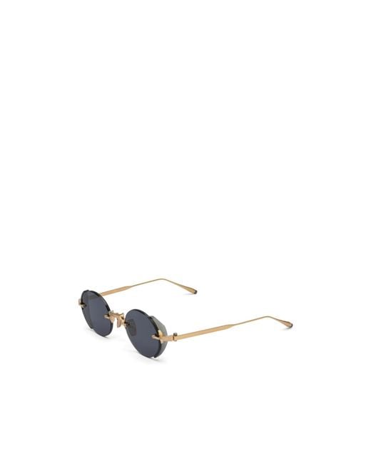 Akoni Blue Geometric Sunglasses for men