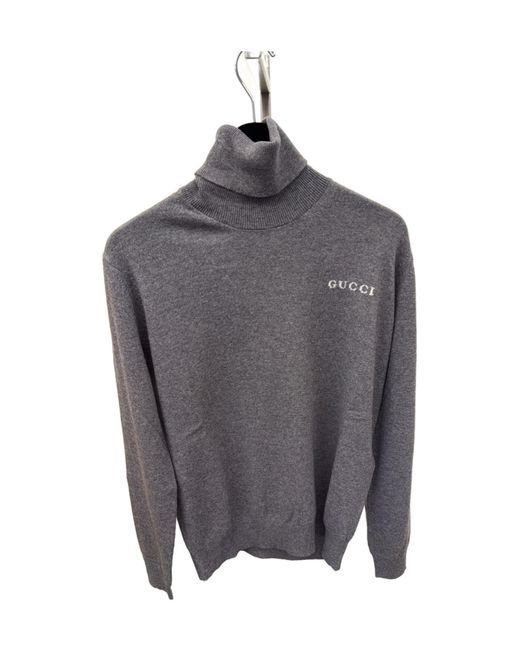Gucci Gray Turtleneck Knitted Jumper