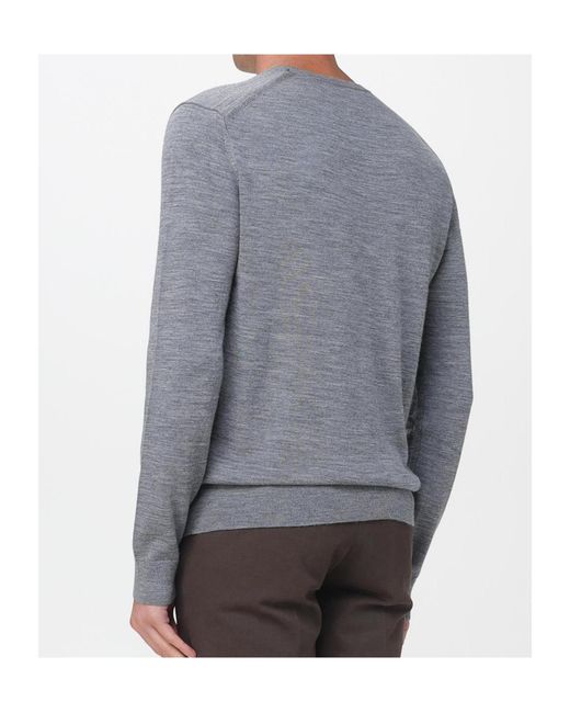 Michael Kors Gray Long-Sleeved Crew Neck Sweater for men