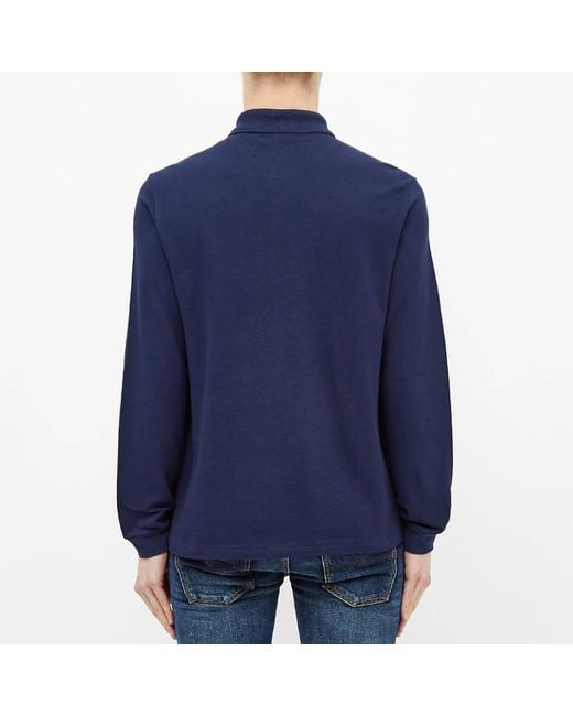 Lacoste Blue Logo Patch Polo Shirt for men